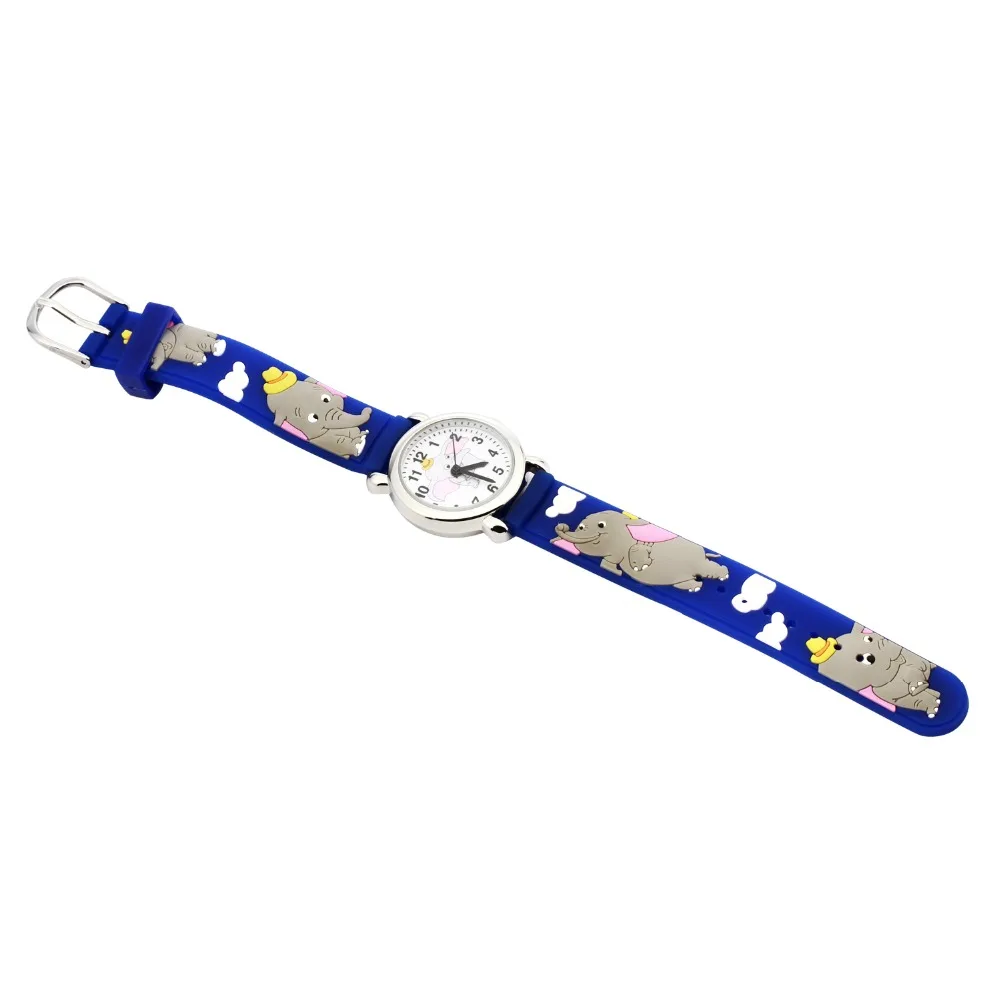 Детские модные повседневные спортивные часы DHL80PCS с изображением слона кварцевые