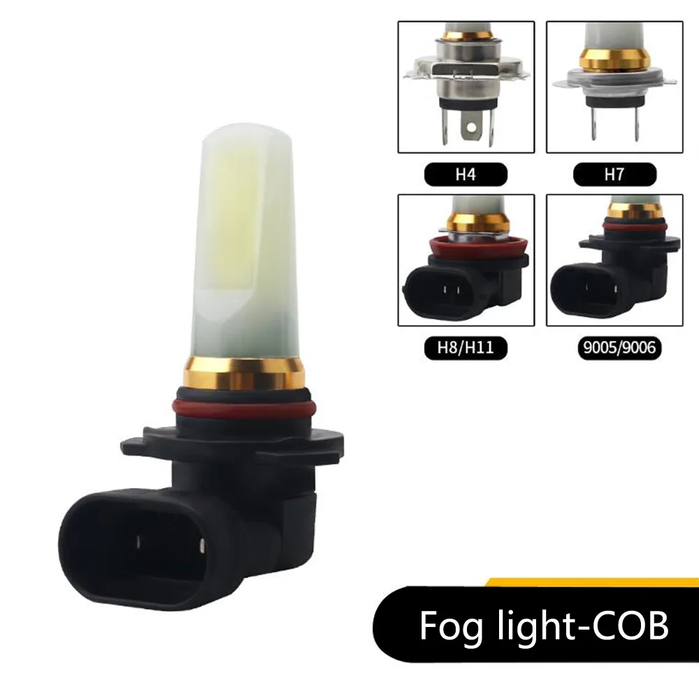 2 шт. супер яркий автомобиль H4 H7 H8 H11 LED 9006 HB4 9005 HB3 Противотуманные фары лампы 100 Вт COB