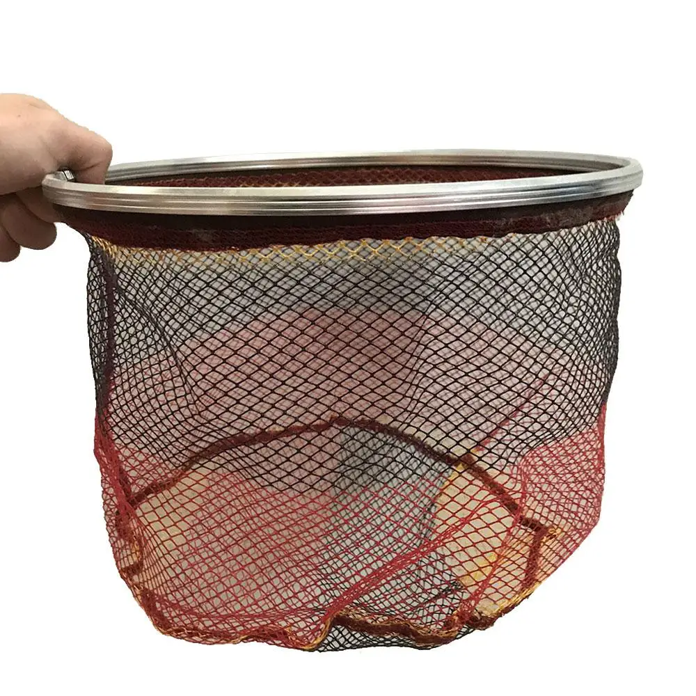 Aluminum Alloy Ring Nets Fishing Tackle Collapsible Dip Net Folding Fishnet Gear Fish Line Portable Durable Practical | Спорт и