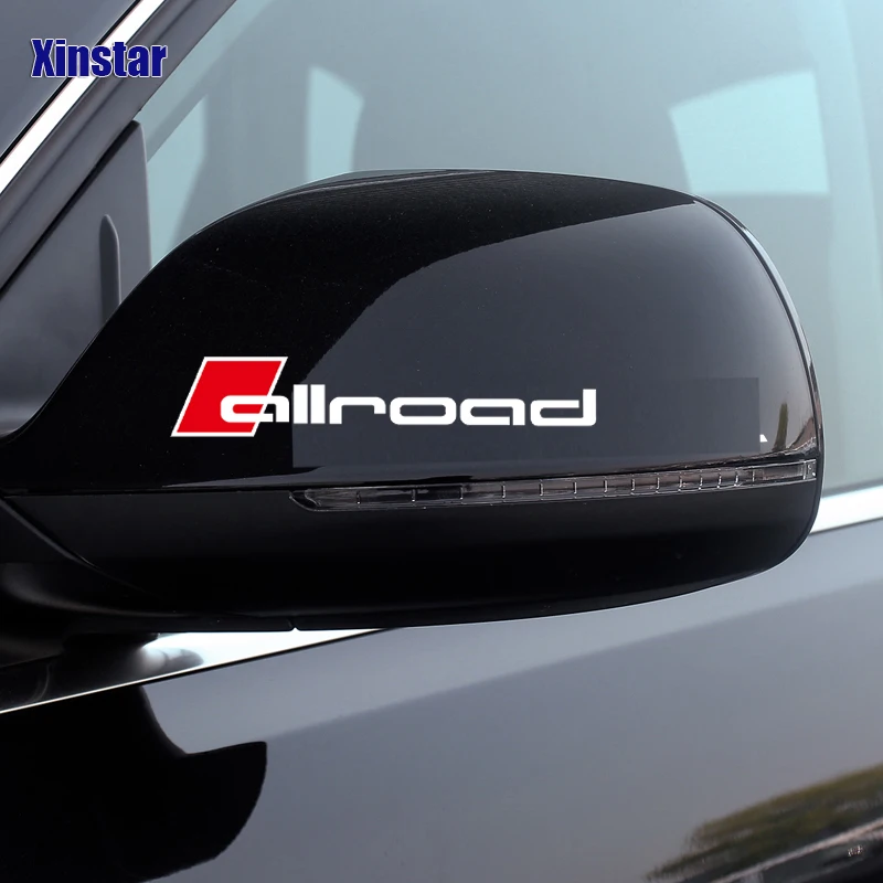 

2pcs Germany Oracal Allroad Rearview Mirror Decals Sticker For Audi A4 A6