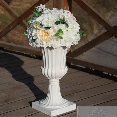 P New road lead simulation flower ball wedding supplies wedding scene layout silk flower T stage Roman column decoration flower - Color: P