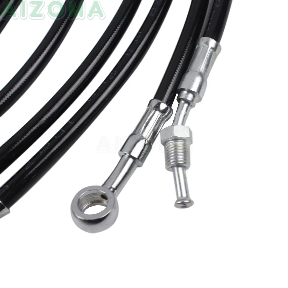Мотоцикл 10-1" Руль Ape Cable тормозной комплект шлангов для Harley Touring Road King Street Glide Electra Glide w/модель ABS 14-17