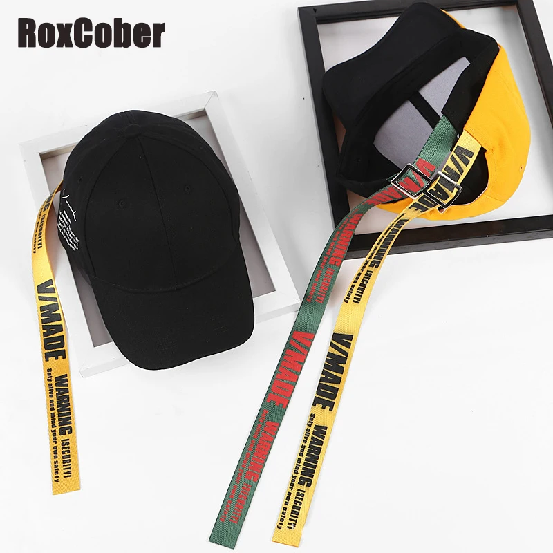 Мужские и женские бейсболки RoxCober длинные Хлопковые с буквенным принтом