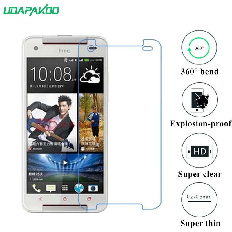 Udapakoo прозрачная закаленная (мягкое стекло) пленка для HTC Butterfly S X901e 9060 9088 нано