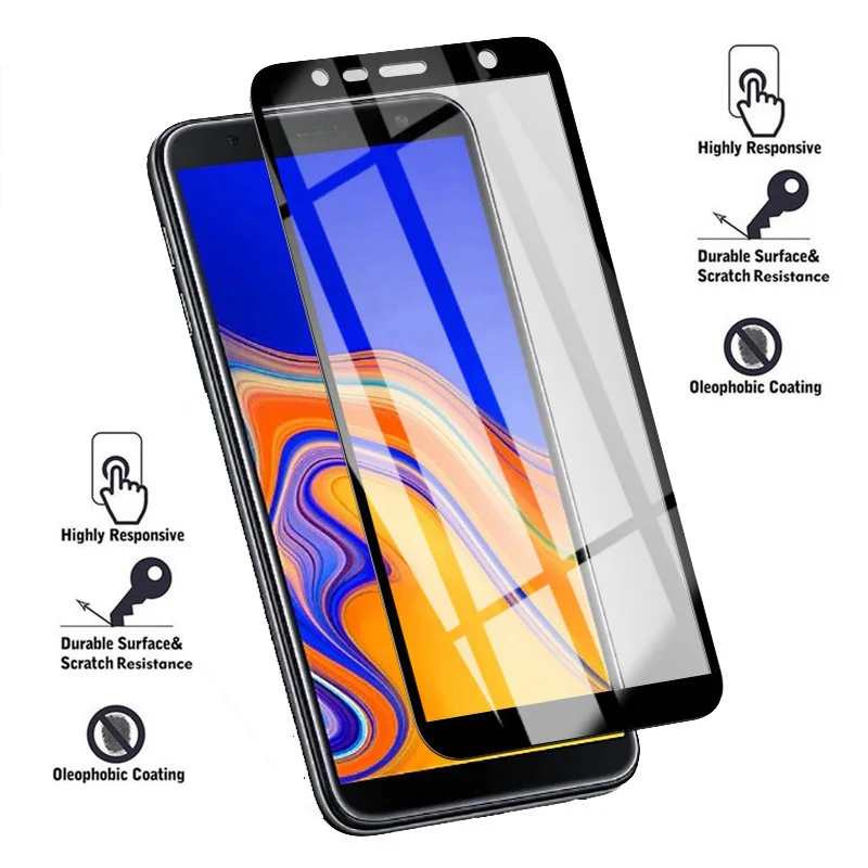 Защитная пленка для samsung galaxy J4 Plus полное покрытие Защита экрана samsun galax J6 plus SM J610FN 6