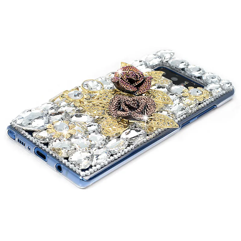 3D блестящие чехлы для телефонов с кристаллами и бриллиантами samsung Galaxy Note 8 S8 Plus A3 A5