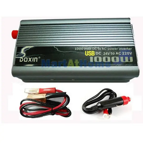 500/800/1000/1200 Вт постоянного тока при напряжении от 24 до 220V AC Мощность инвертор w/5 V USB Порты и разъёмы изменение-Синусоидальная волна#10185@ CF