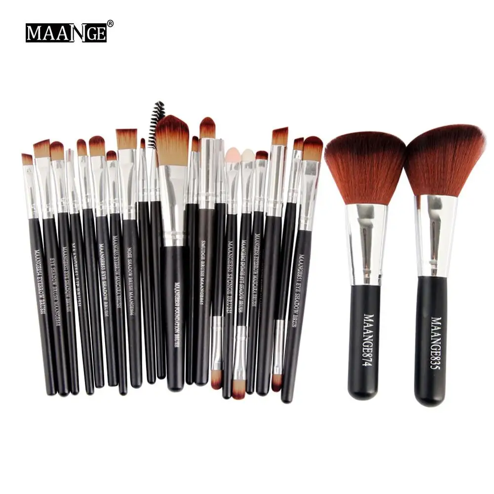 WJ 22pcs MAANGE 20/22 набор кистей для макияжа, кисти для макияжа, Наборы косметики пудра Румяна глаз губ макияж кисти набор для макияжа бровей - Handle Color: WJ 22pcs