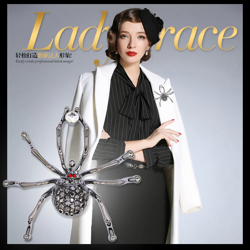 Zhen томоми личность изысканный животного паук знак кристалл элегантный корсаж