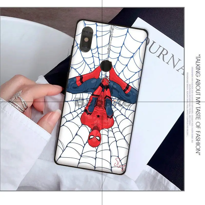 Чехол из ТПУ для телефона Babaite Marvel Comics Spider Man Homecoming Xiaomi Mi 6 Mix2 Mix2S Note3 8 8SE Redmi 5 5Plus Note4 4X