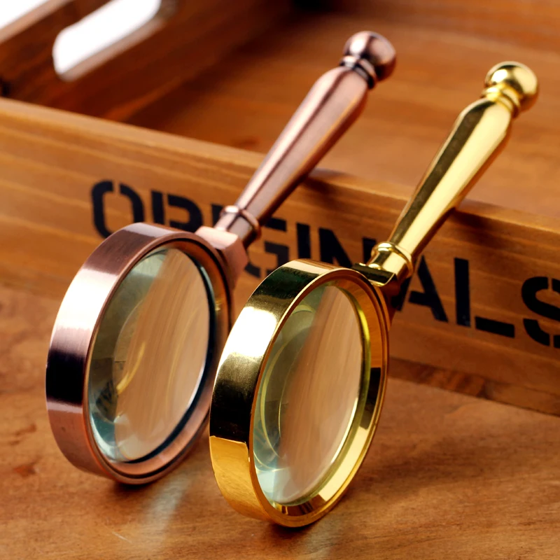 

High Precision 10X Metal Handheld Reading Magnifier Optical Magnifier Watch Jewelery Identification Repair magnifying glass