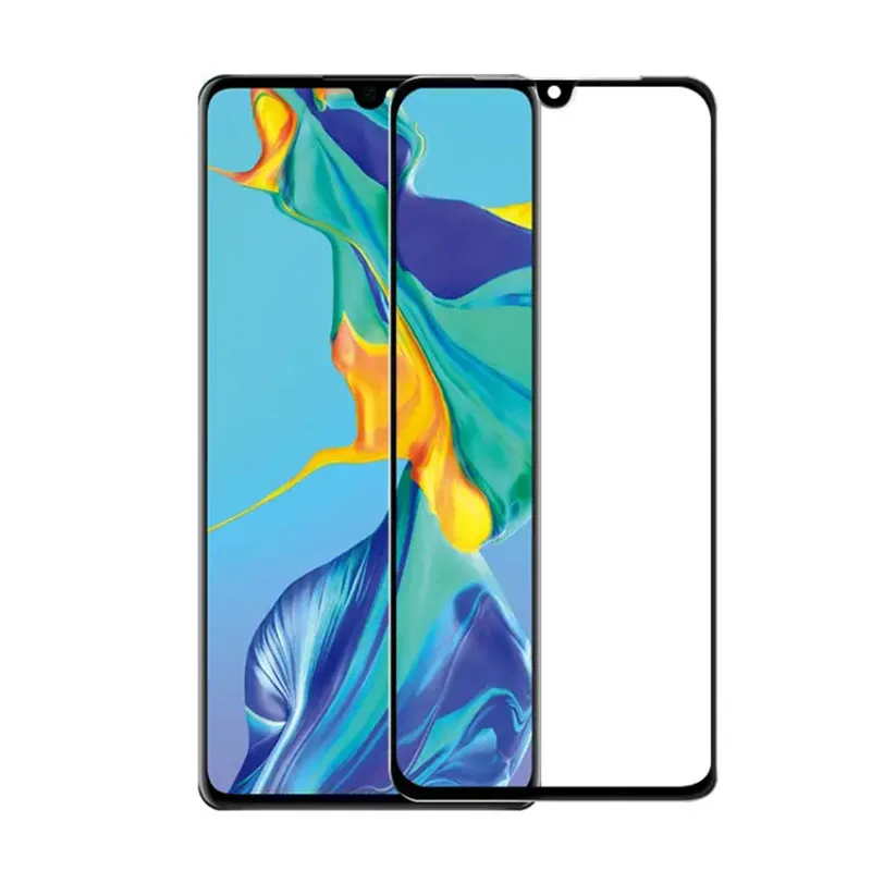 Чехол 5d из закалённого стекла с полной проклейкой для huawei p30 lite Защитная пленка