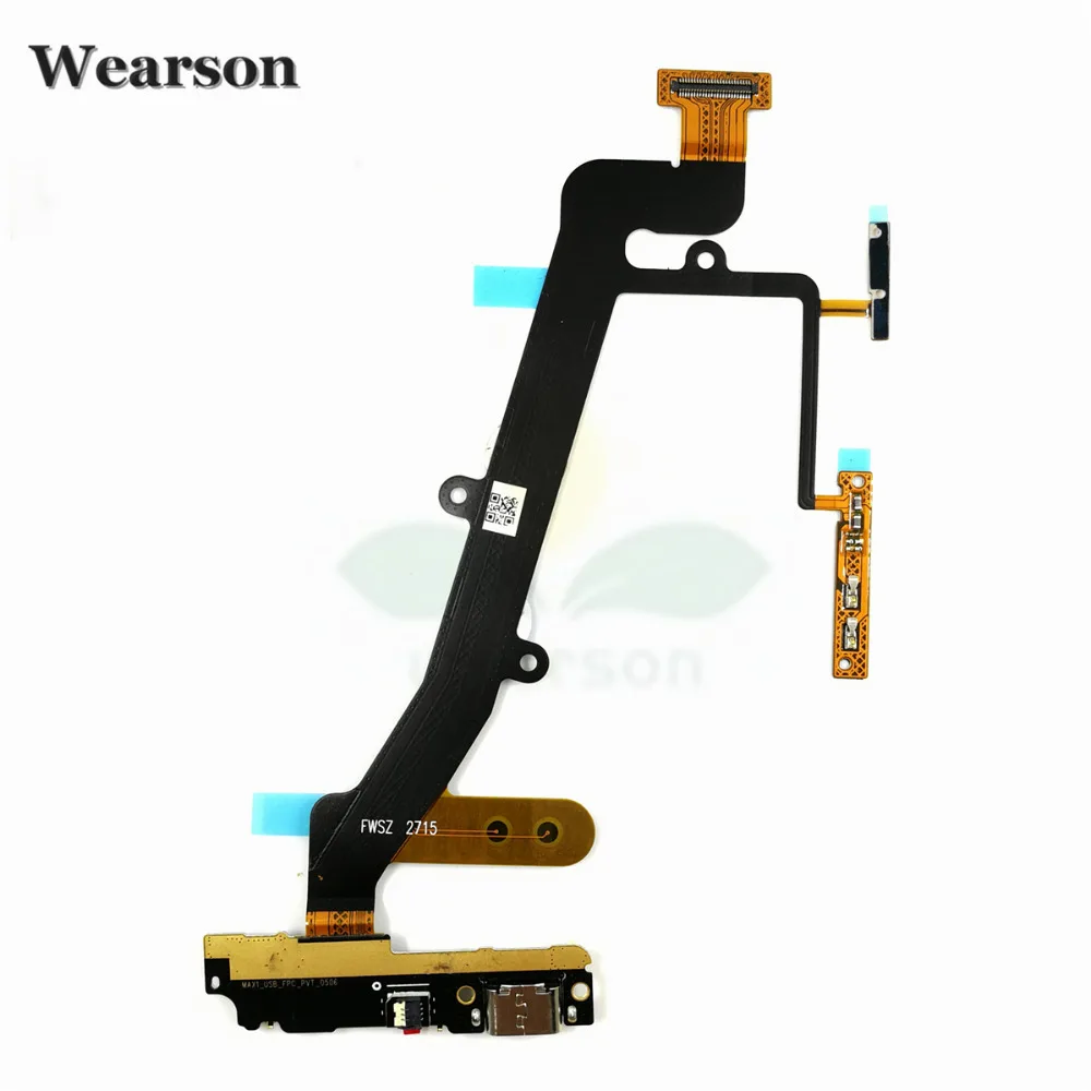 

For Letv MAX X900 USB Port Charging Board Flex Cable With Microphone Power Button Free Shipping With Tracking Number