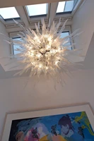 free shipping cute style murano glass clear chandelier glass ball
