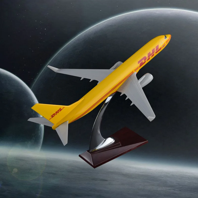 

16cm 32cm 47cm Boeing 737 DHL Aircraft Model Metal Resin Airplane DHL Express Cargo Airway Model B737 International Airbus Model