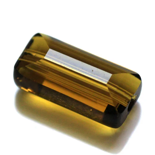 cold topaz Страбелло Горячая сиреневый Цвета 12x6 мм 100 шт. прямоугольник австрийский кристалл, с украшением в виде кристаллов Стекло бусины, бусины с большим отверстием длинные бусины для изготовления ювелирных изделий - Цвет: cold topaz
