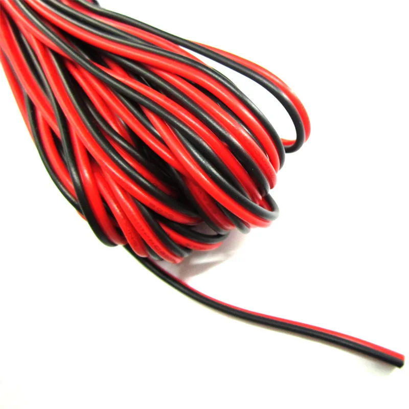 30 метров Электрический провод луженая медь 2 Pin AWG 22 изолированный ПВХ удлинитель