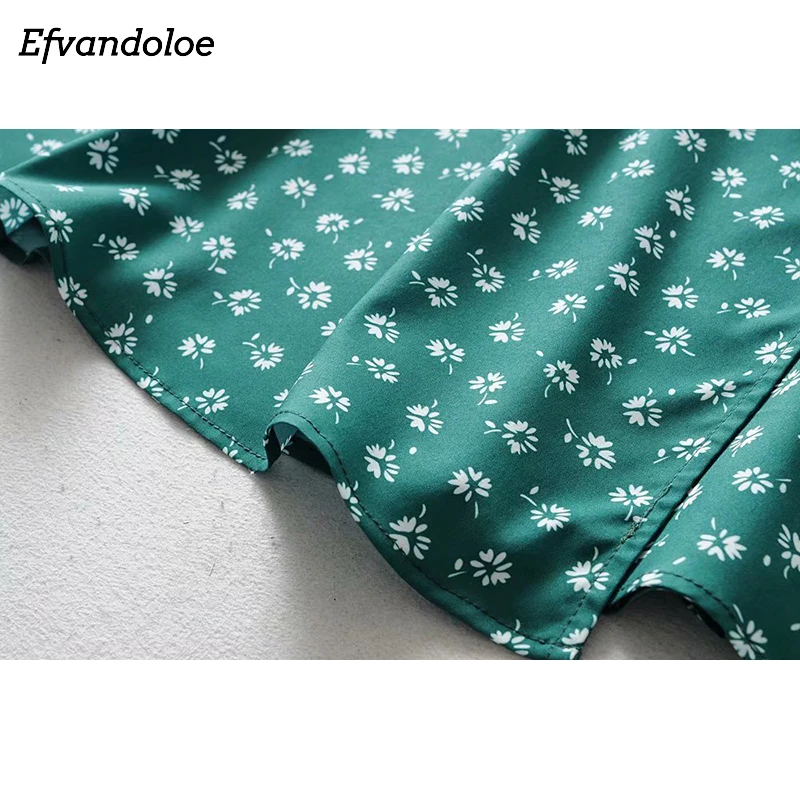 Женское короткое платье с запахом Efvandoloe зеленые вечерние платья трапециевидной