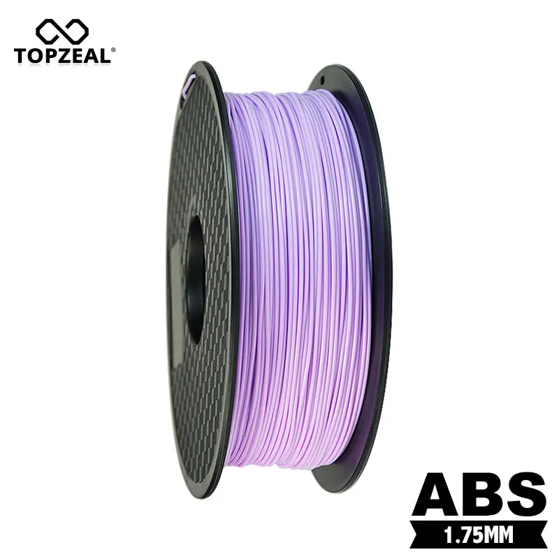 

TOPZEAL Taro Purple Color High Quality 1.75mm 1KG/Roll ABS Filament 3D Printer Filament for 3D Printing