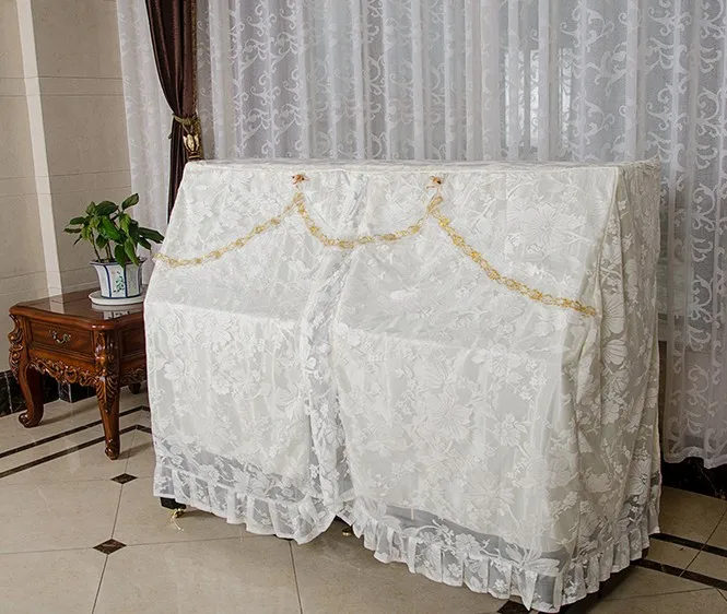 1 набор кружевной чехол для фортепиано с Цветочным Узором Вертикальный