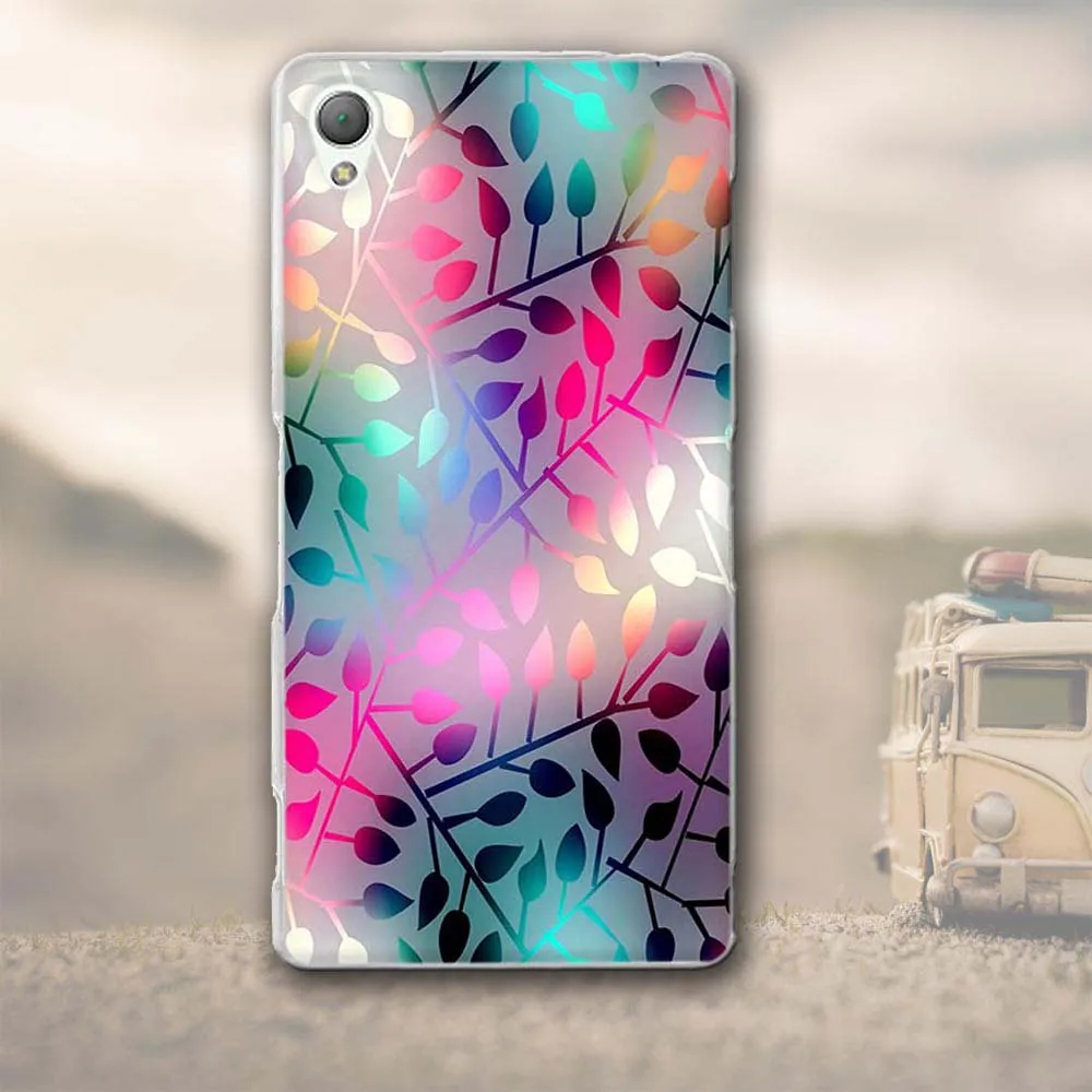 3D рельефный чехол для Sony Z3 телефона задняя крышка мягкий TPU силиконовый Fundas Shell|case