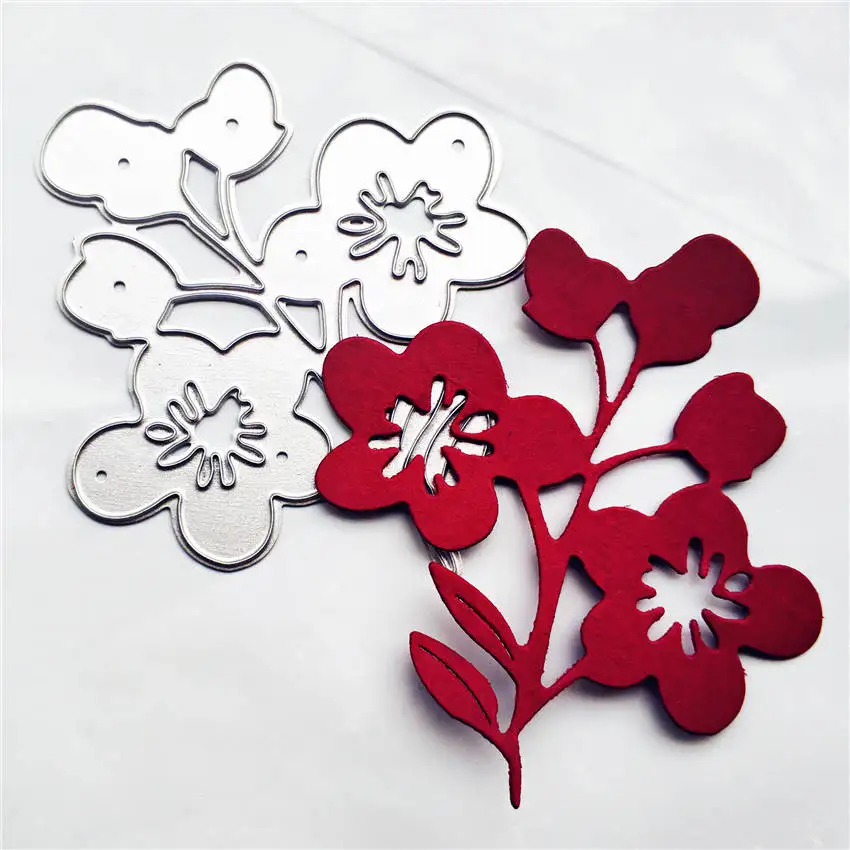 Wild flower old metal cutting die practice hands-on DIY clip art album craft mold scrapbook | Дом и сад