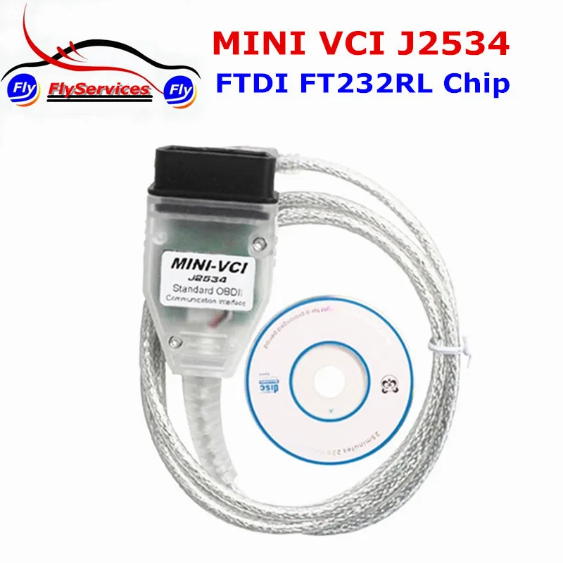 2017 последняя версия FTDI FT232RL чип мини VCI для TOYOTA ТИС Techstream v12.20.024 один кабель мини-VCI