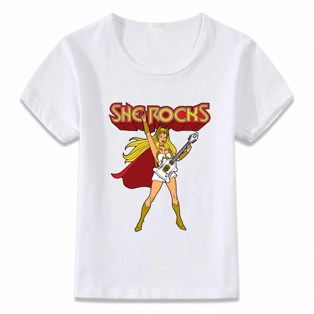 

Kids Clothes T Shirt He Man She-ra She Rocks T-shirt for Boys and Girls Toddler Shirts Tee oal248