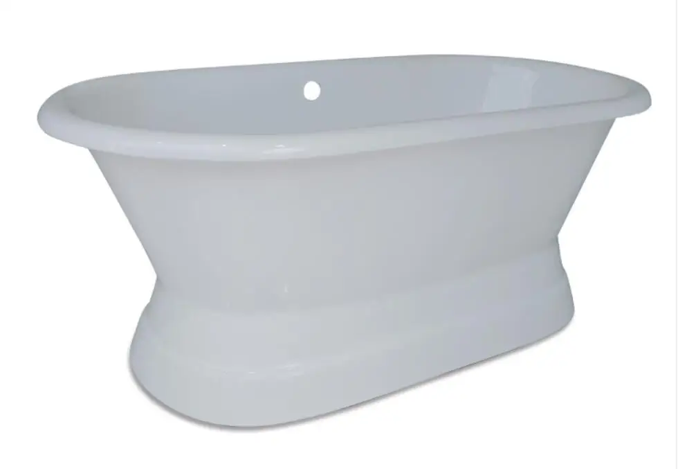 

66" CUPC Approval Freestanding Luxury Indoor Bathtub Cast Iron Double Ended Tub Multi-Color Custom Built 1009