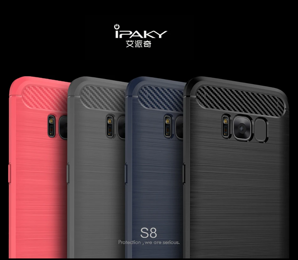 Чехол iPaky силиконовый чехол на samsung Galaxy S6 S7 край S8 S9 S10 Plus/iPhone 6 S, 7, 8, 9, 10, S8plus S9plus S10Plus 4/6 64/128/256 ГБ