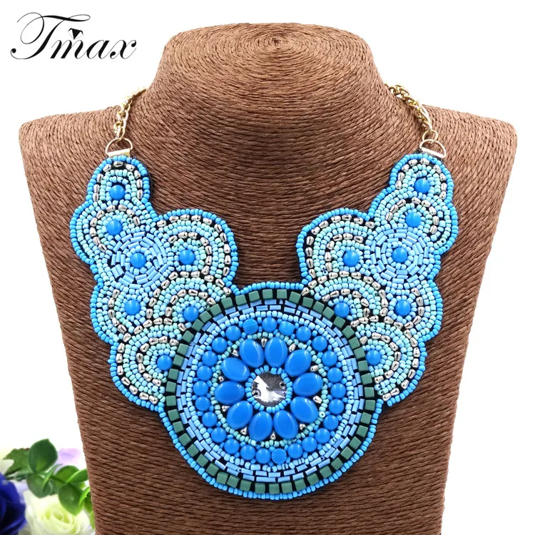 TengMaxi Преувеличенные Богемия Цепочки и ожерелья подвески для Для женщин себе бусы