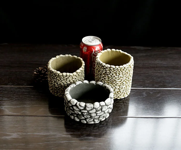 Силиконовые многомясные горшки MOLLD из цементного камня цветочные настольные 3D