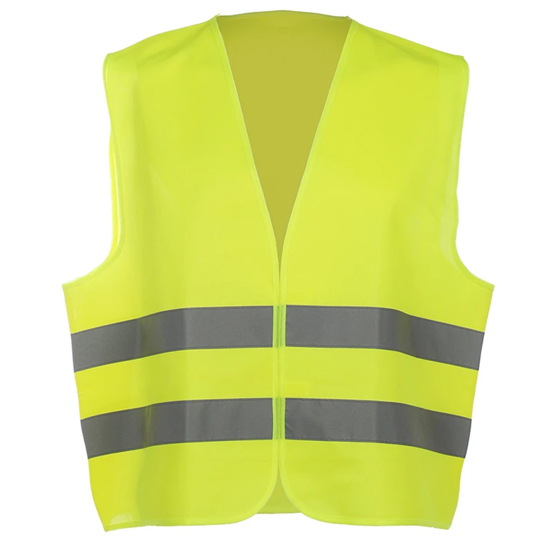 Reflective Safety Vest Bright Neon Color with 2 Inch Strips Orange Trim Zipper Front DB037 | Автомобили и мотоциклы