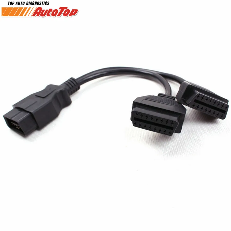 Лучший ODB 2 диагностический кабель 1 16 Pin штырь гнездовой Y OBD OBDII удлинитель OBD2
