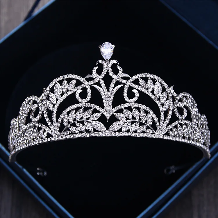 

elegant zircon bride crowns and tiaras princess Wedding hair accessories wholesale