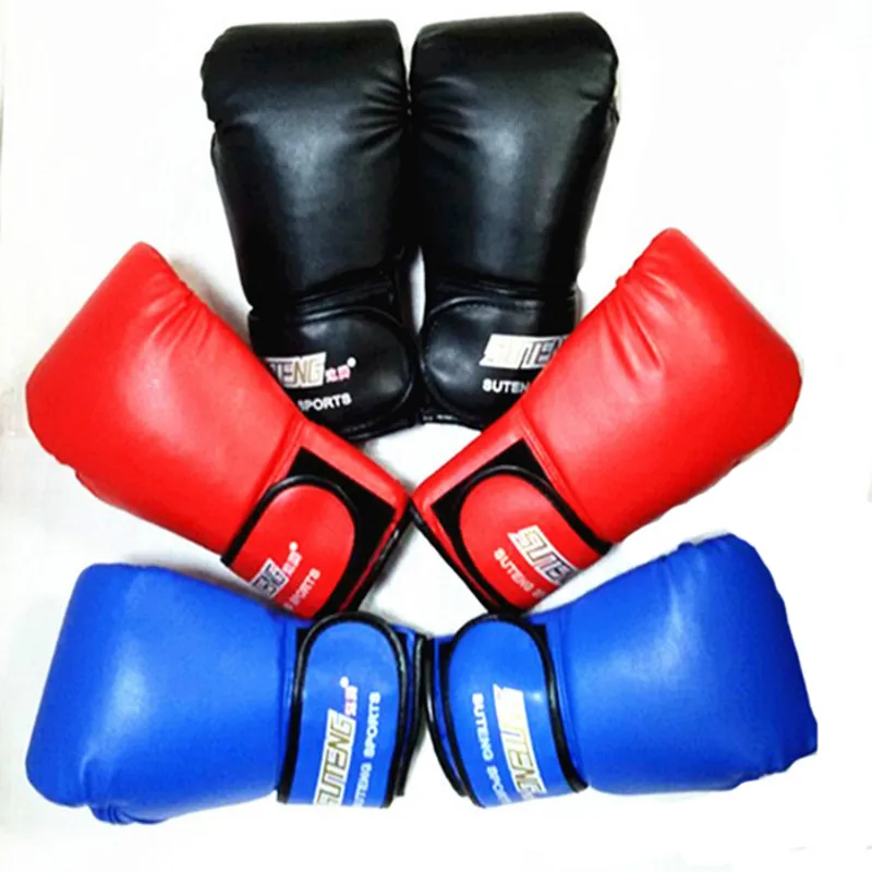 Продвинутые ПУ кожаные взрослые женские/Мужские боксерские Перчатки MMA Muay Thai Mitts