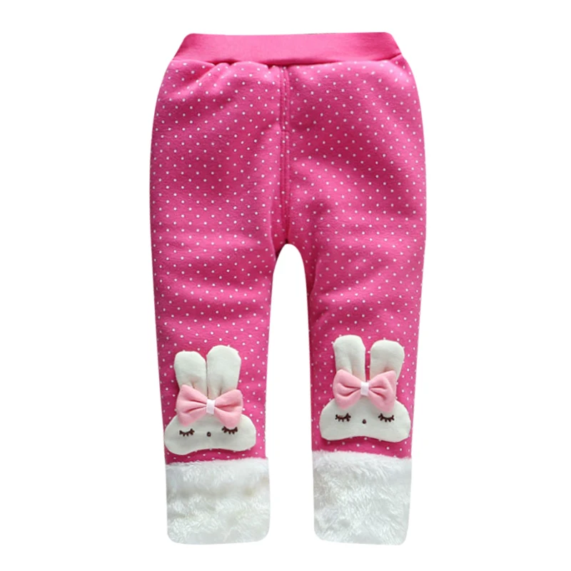 2017 осень зима для маленьких мальчиков и девочек кролик Леггинсы с медведями