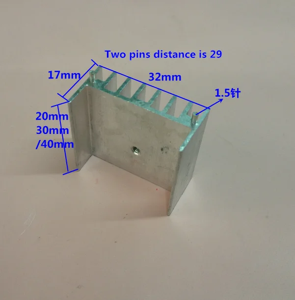 10 шт. алюминиевые микросхемы для рассеивания тепла 32 х17х30 мм|aluminium block|heat
