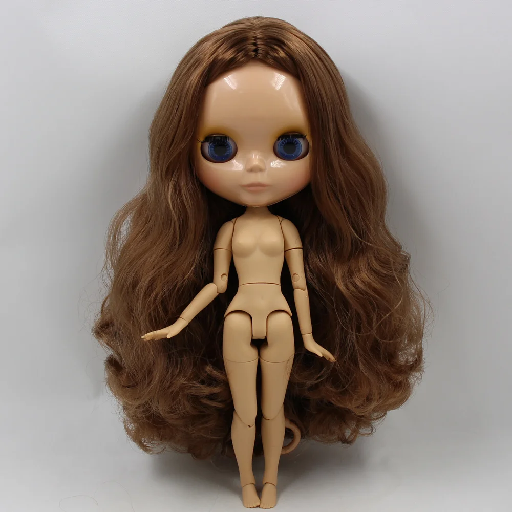 Ледяной DBS Blyth кукольные нет. BL9158 каштановые волосы Совместное тела сжигания кожи