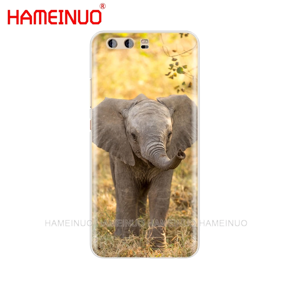 HAMEINUO мультфильм милый слон и Кролик чехол для телефона huawei Ascend P7 P8 P9 P10 P20 lite plus pro G9