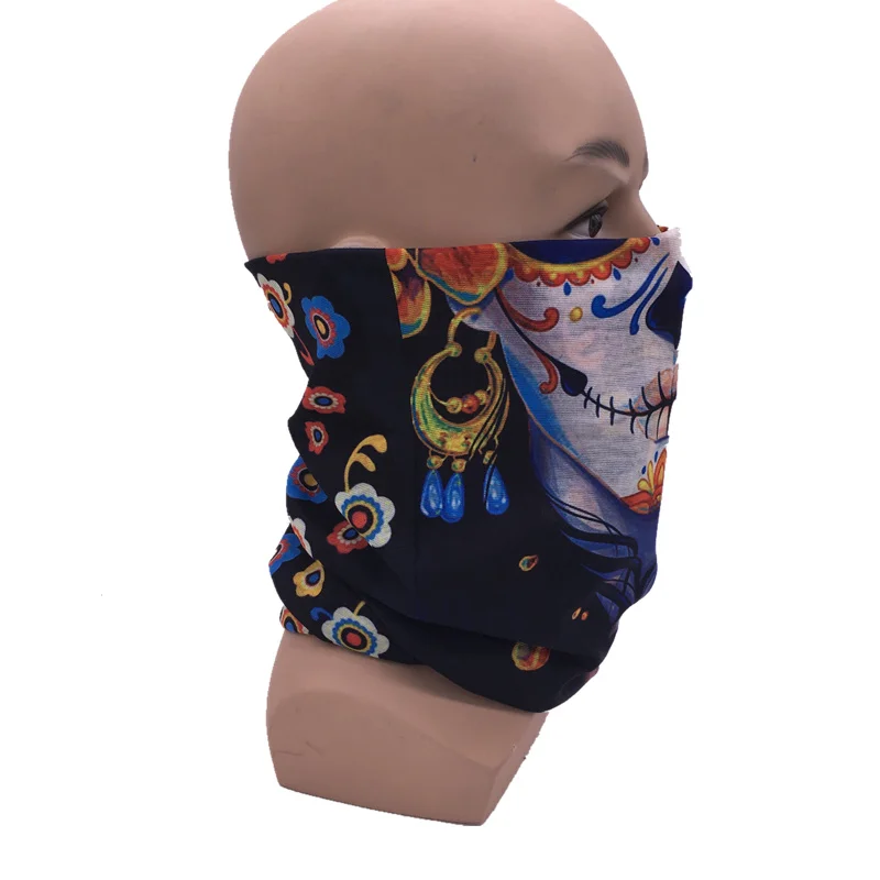 Разноцветная бандана в виде черепа для рыбалки на открытом воздухе | Аксессуары