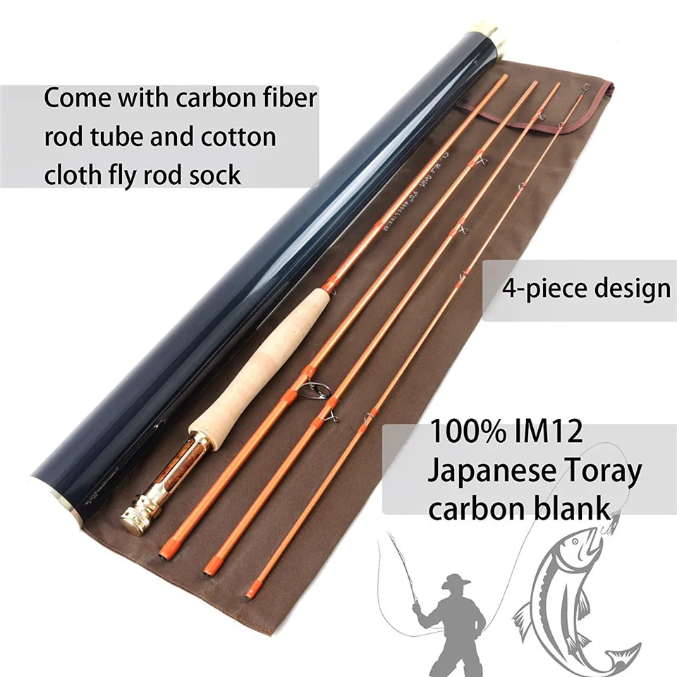 Maximumcatch Skyhigh Gold 9FT 5/6/8WT IM12 японская карбоновая удочка для ловли нахлыстом 4 шт. наполовину хорошо быстро действующая удочка