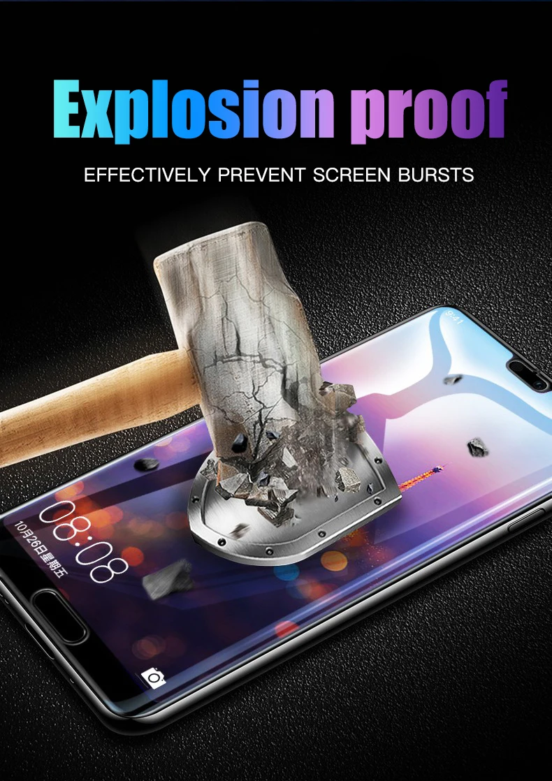 11D полное покрытие из закаленного стекла для huawei Honor 10 9 Lite 9i 8X Защита экрана для huawei P20 Pro P10 Lite защитная пленка
