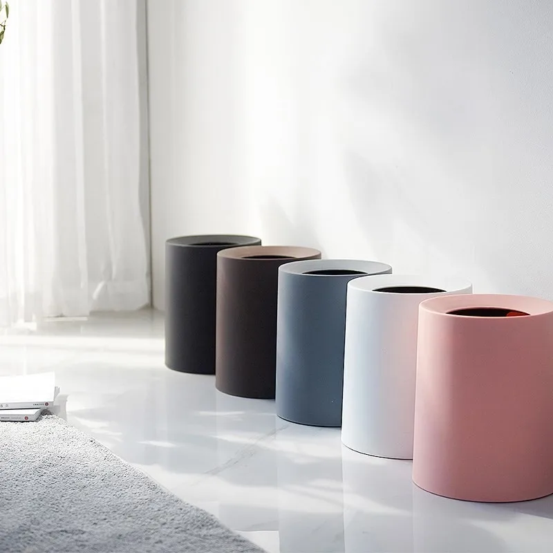 Мусорные контейнеры большой емкости креативные пластиковые Матовые двухслойные