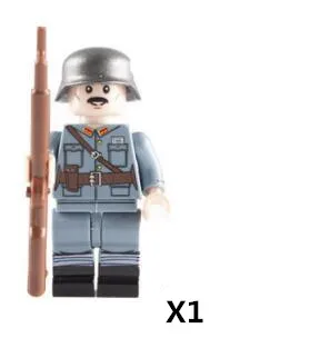 03Soldiers-1pcs Мини Военная фигура спецназ городская полиция Игрушечные солдатики кирпичи современный спецназ оружие, шлем строительные блоки C099 - Цвет: 03Soldiers-1pcs