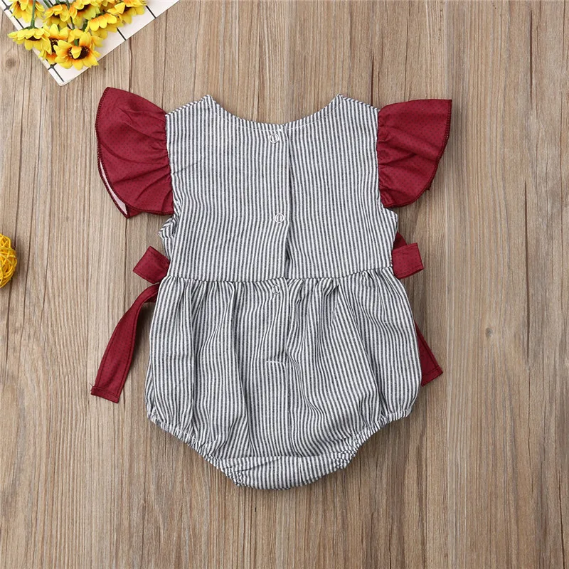 Детский комбинезон с бантом на возраст 0 12 месяцев|Боди для малышек| |