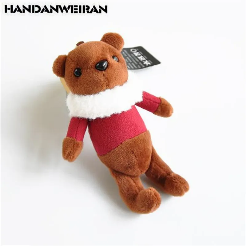 1 шт. Новый мини шарф плюшевая игрушка медведь милые медведи игрушки на цепочке