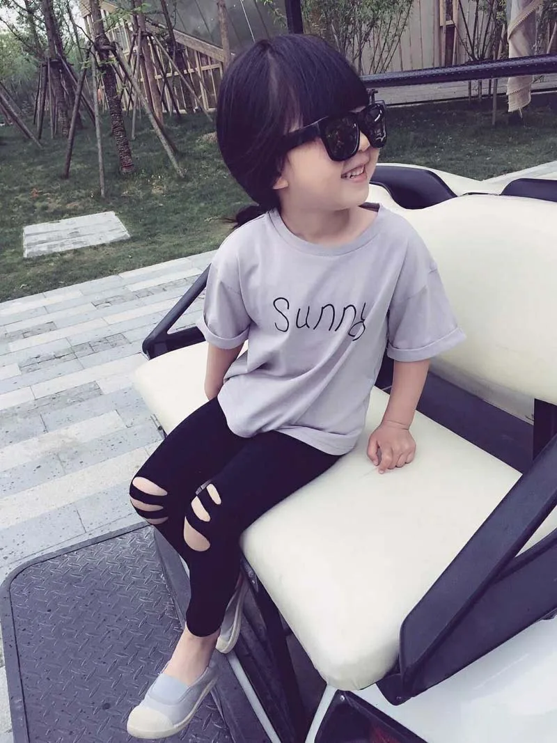 Детские штаны весна 2020 новые детские однотонные брюки женские повседневные