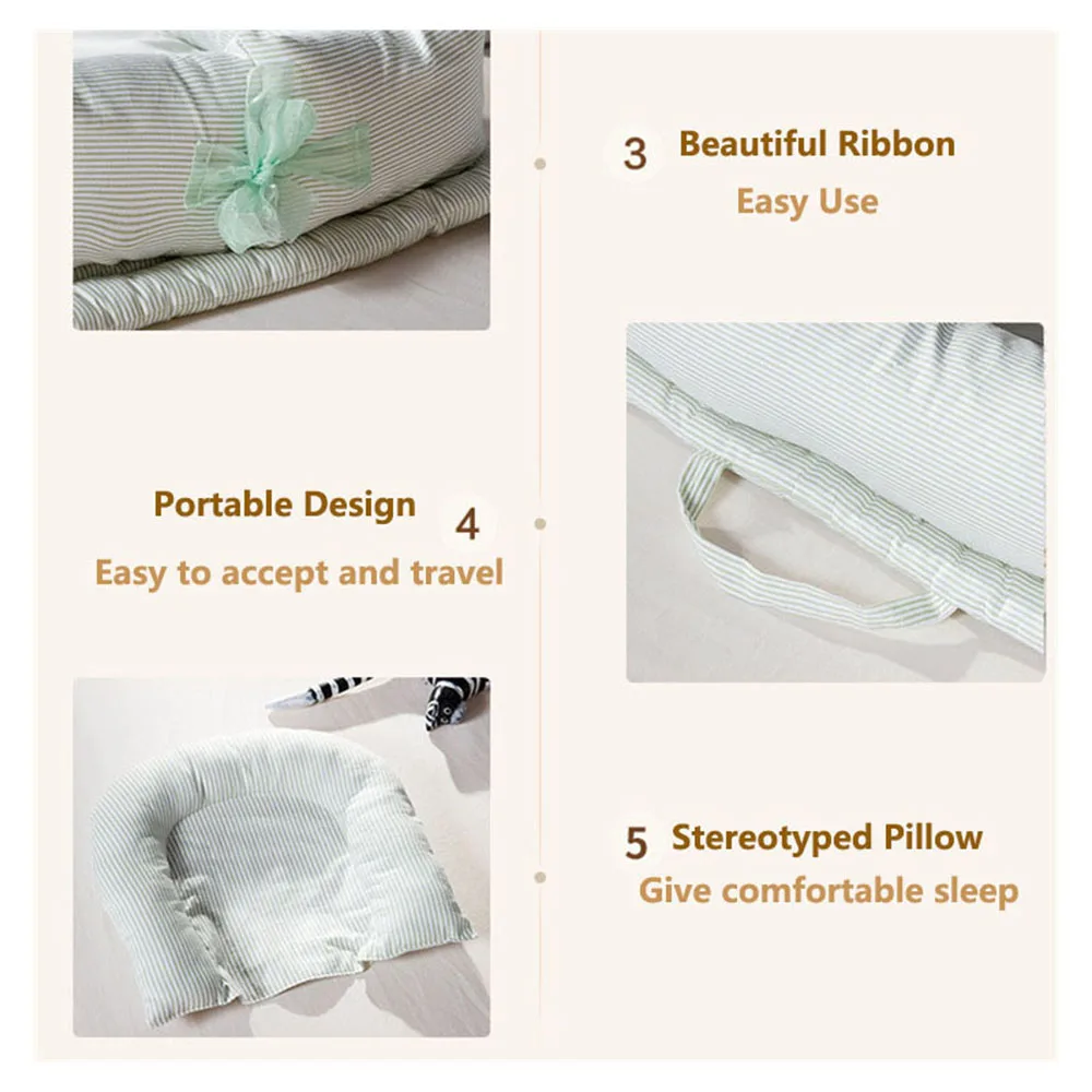 Детская бионическая кровать портативная моющаяся для путешествий изолированная