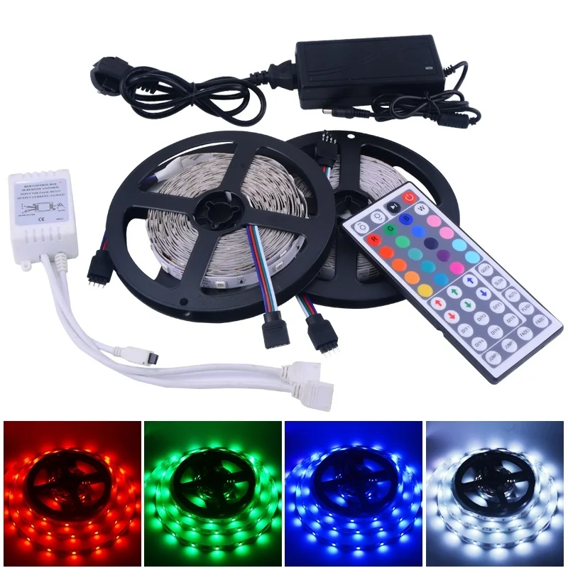 Фото Светодиодные ленты 10 м 5050 rgb свет 30led/м 2*5 smd не водонепроницаемый полосы источник Светодиодные ленты 10 м 5050 rgb свет 30led/м 2*5 smd не водонепроницаемый полосы источник